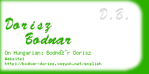 dorisz bodnar business card